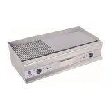 230 V-os, dupla, nagy, barázdált elektromos grill, 100 cm 2