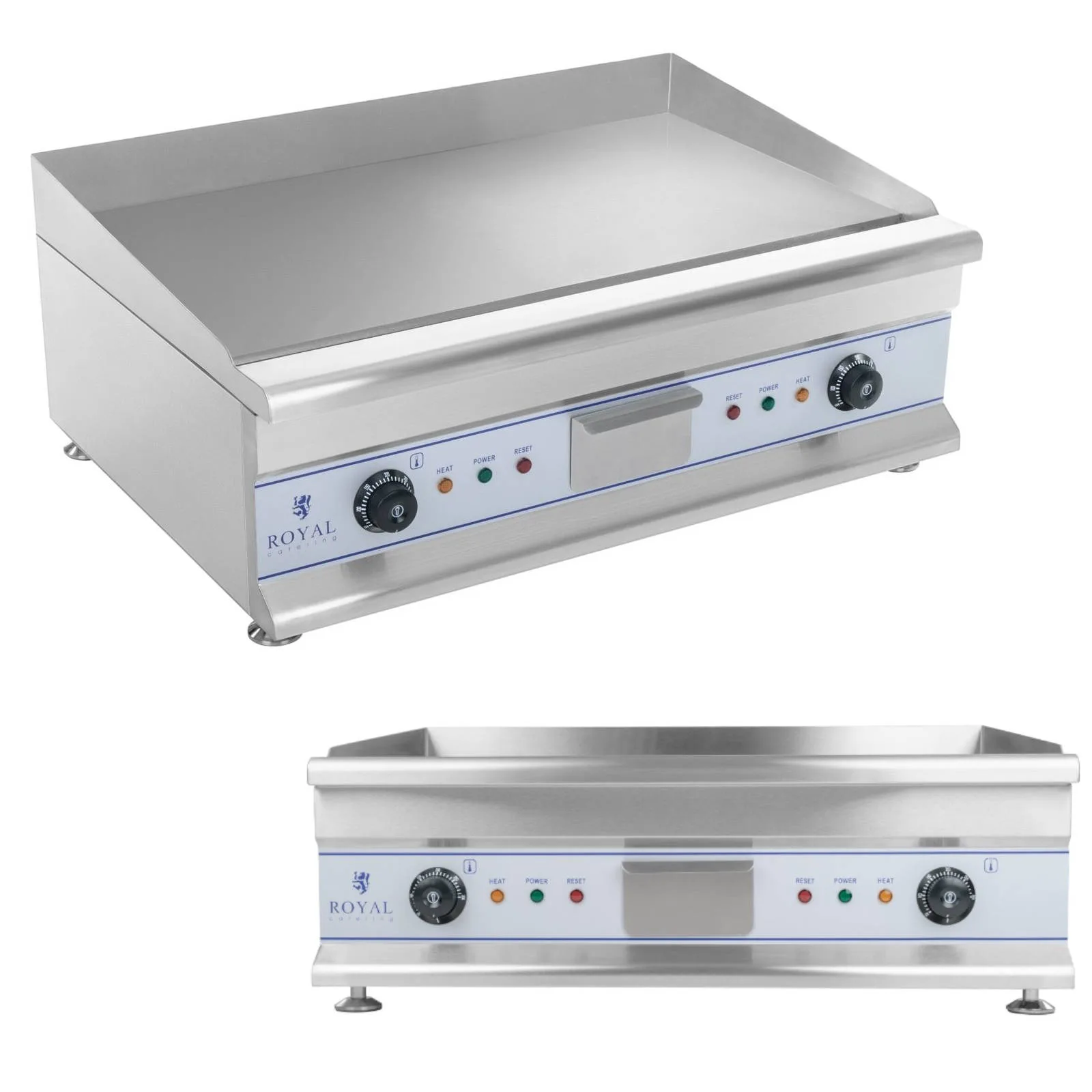 Nagy dupla elektromos grill, 230 V, 75 cm