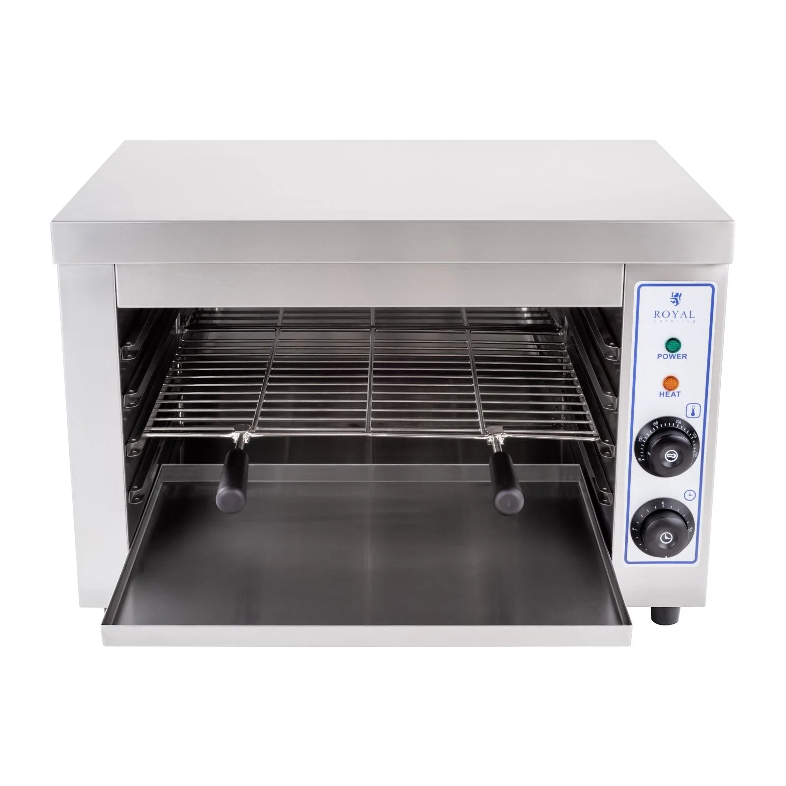 Salamander kenyérpirító grillezett szendvicsekhez, max. 300 °C, 3250 W