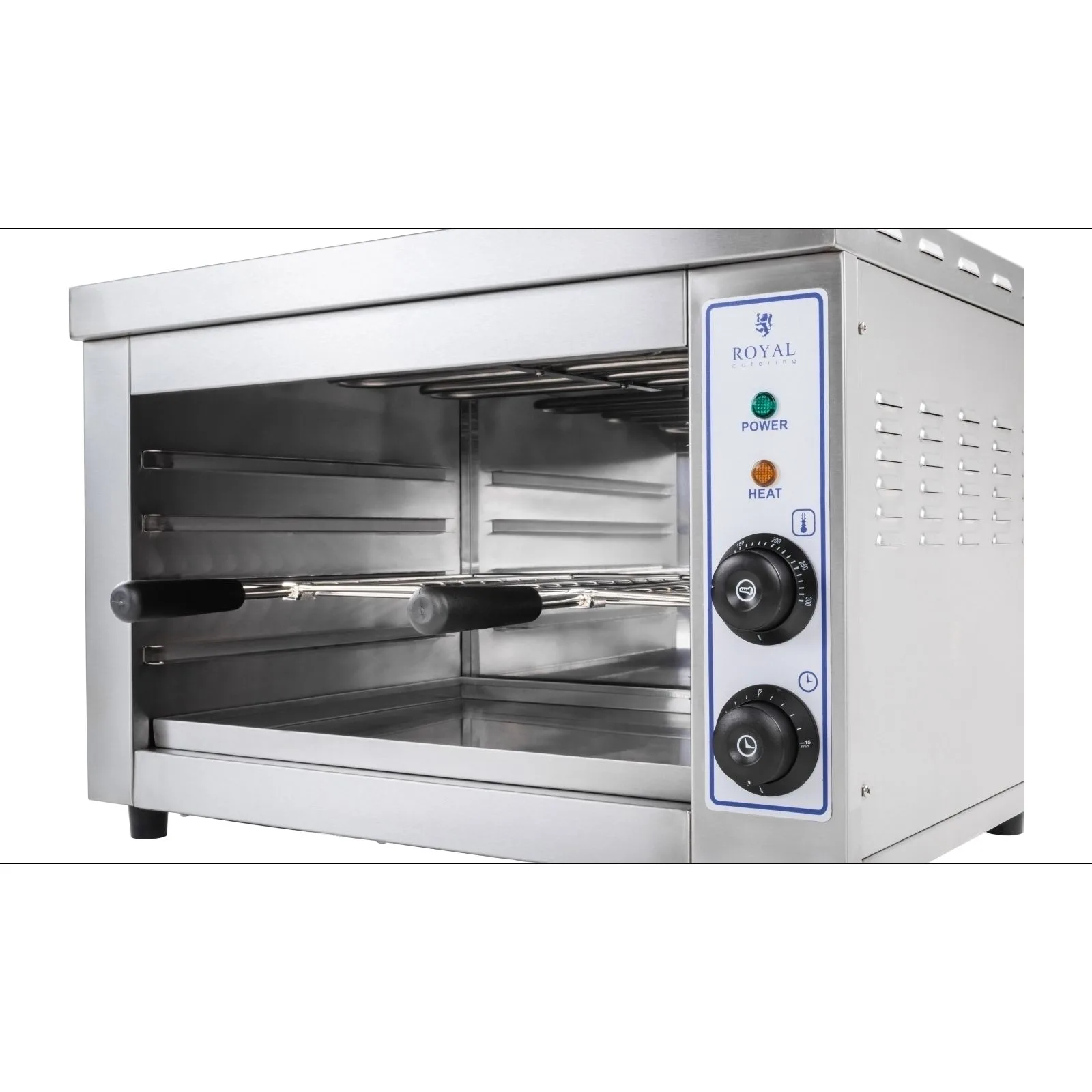 Salamander kenyérpirító grillezett szendvicsekhez, max. 300 °C, 3250 W 3