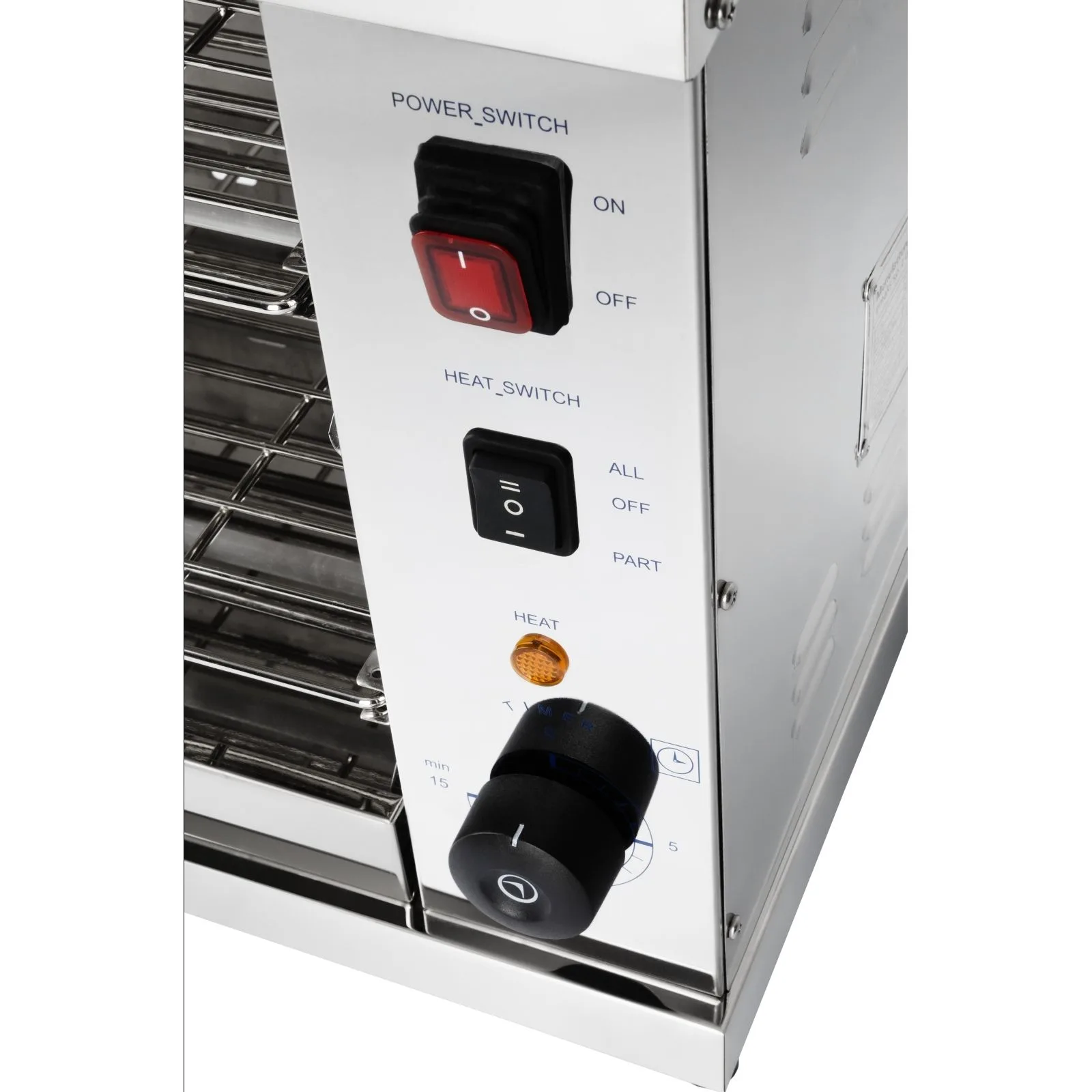 3250 W-os dupla Salamander kenyérpirító 7