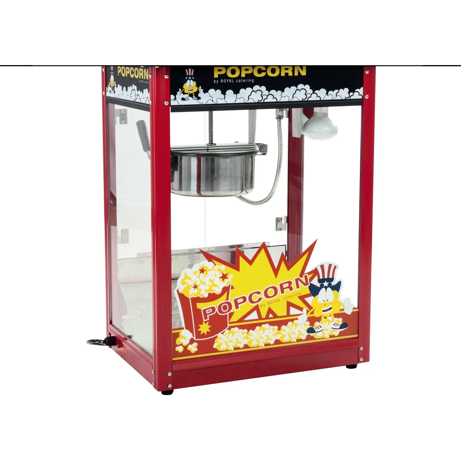 Kerekes kocsival ellátott mobil popcornkészítő 6
