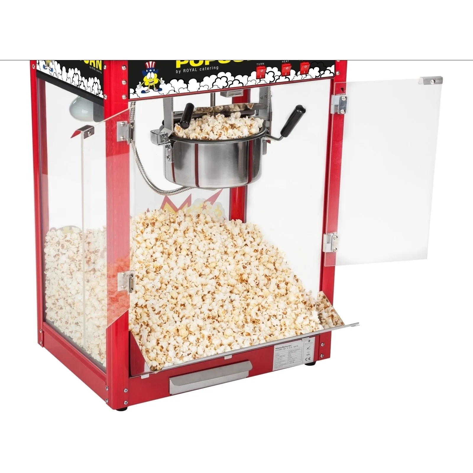 Kerekes kocsival ellátott mobil popcornkészítő 9