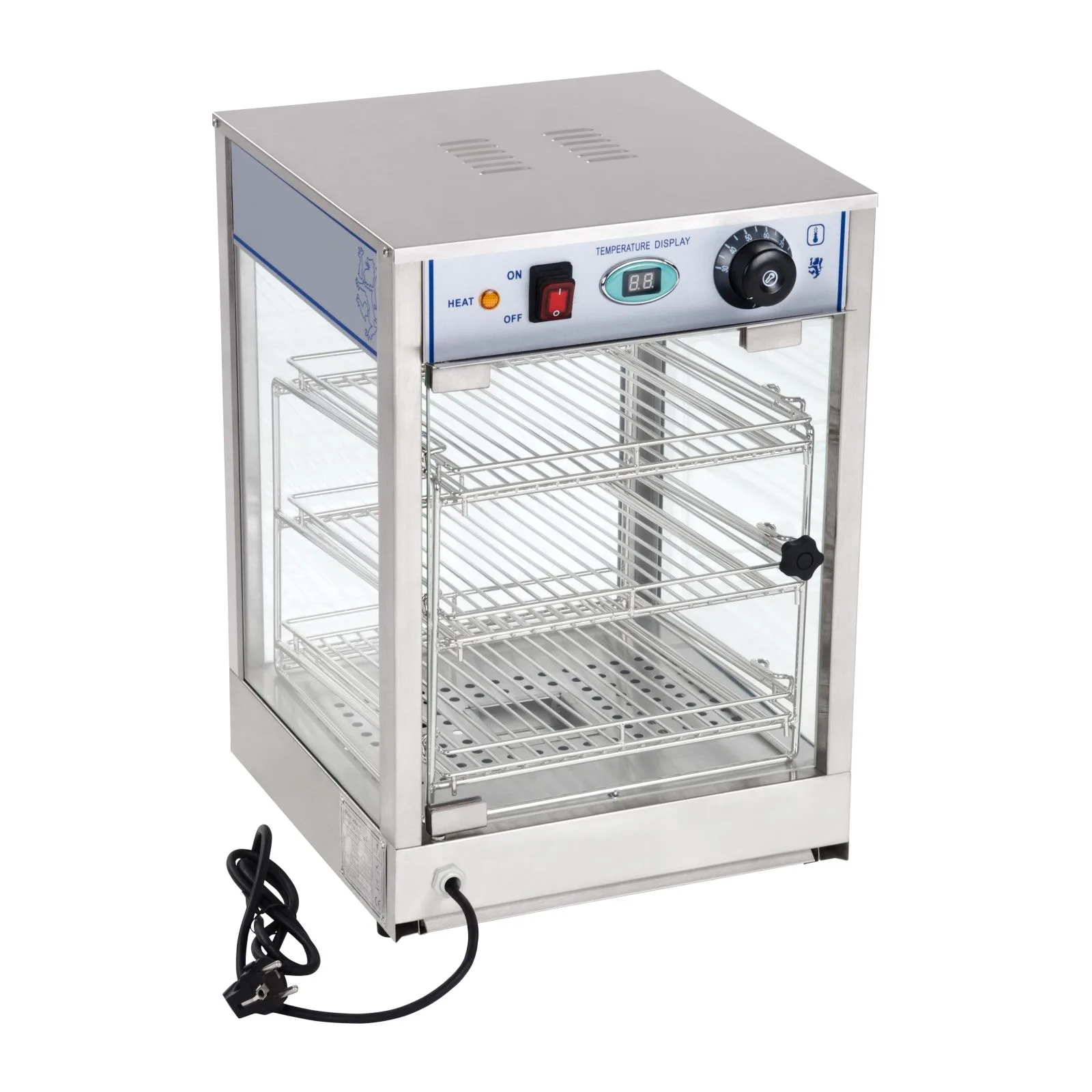 850 W-os hővitrin, szélesség 35,5 cm