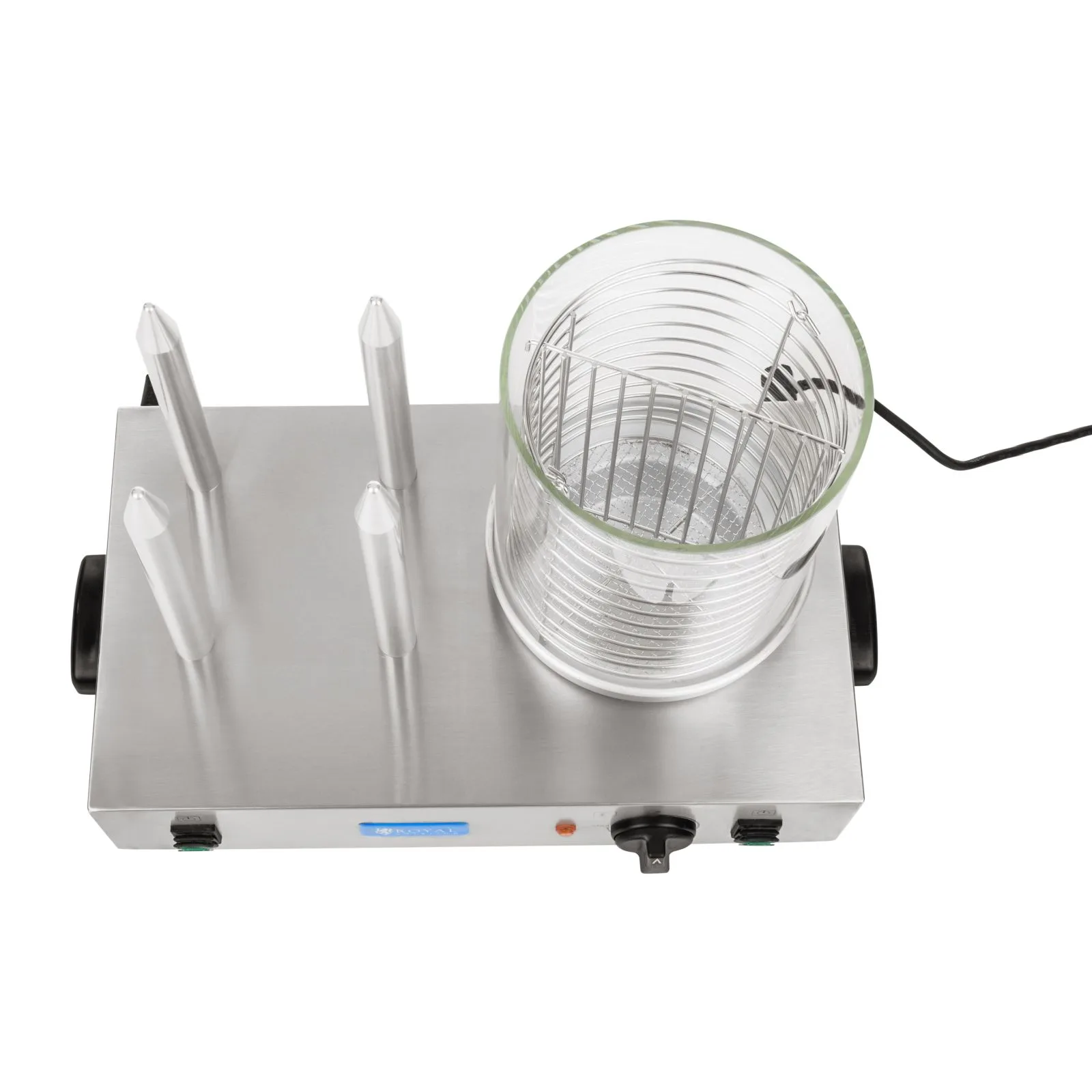 HOT DOG 2 x 300W Încălzitor de apă pentru hot dog și chifle 4