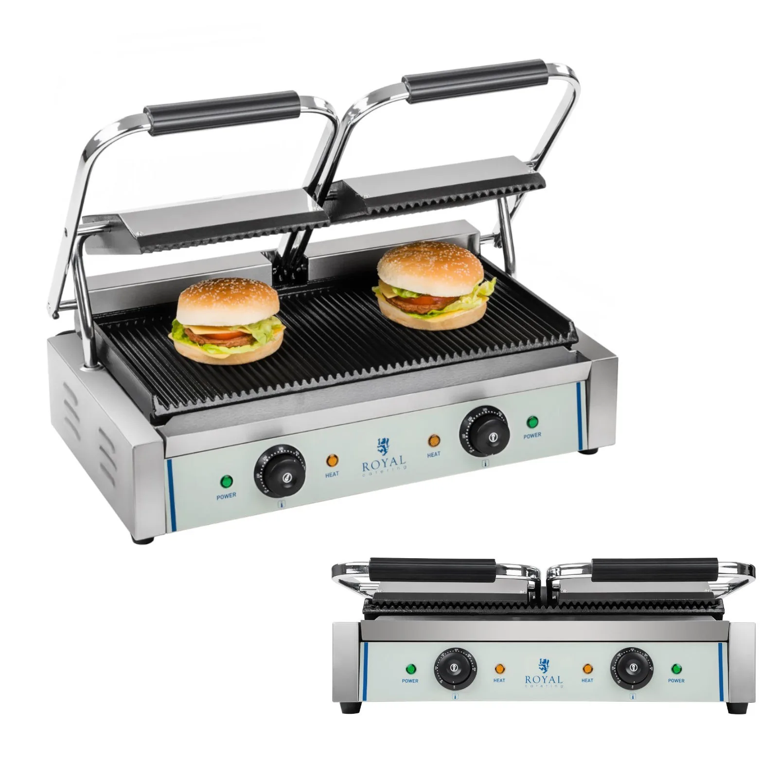 Kétoldalas, barázdált kontaktgrill