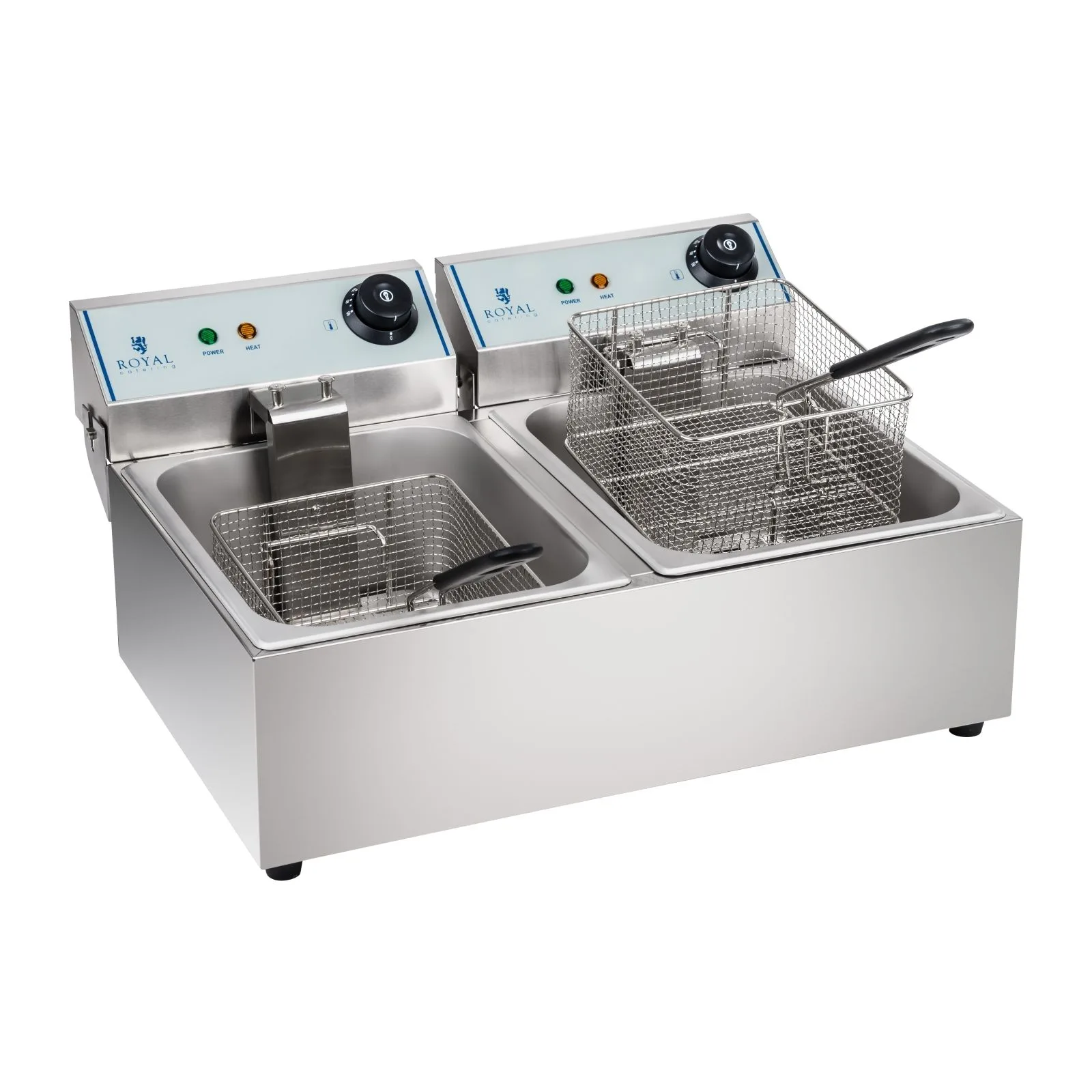 2x5 l-es dupla elektromos fritőz