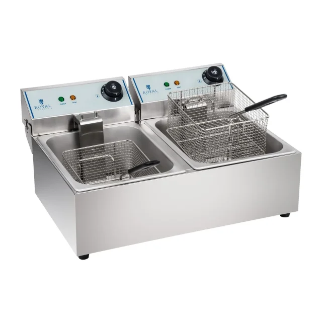 2x5 l-es dupla elektromos fritőz