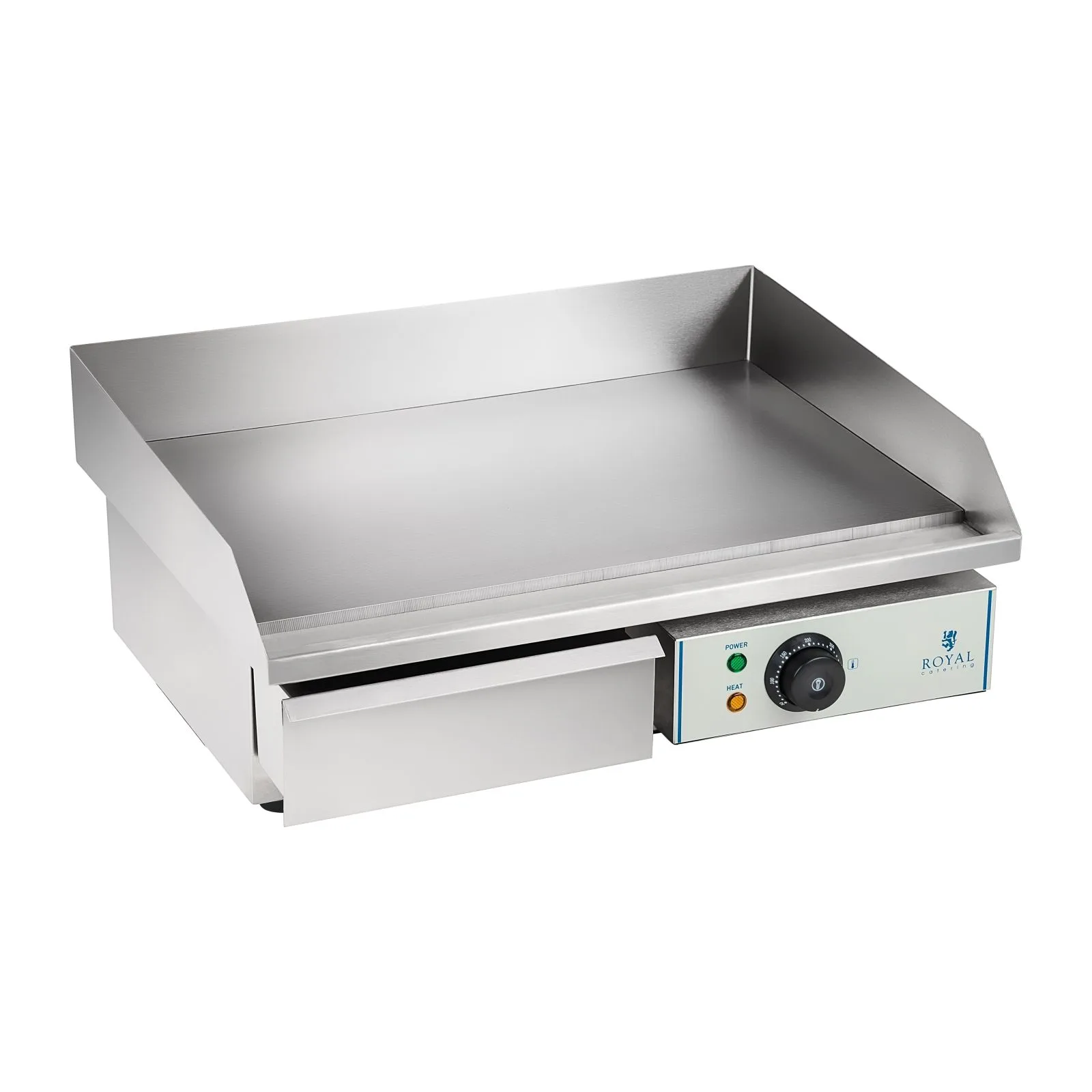 Magas peremű elektromos grill, 55 cm széles