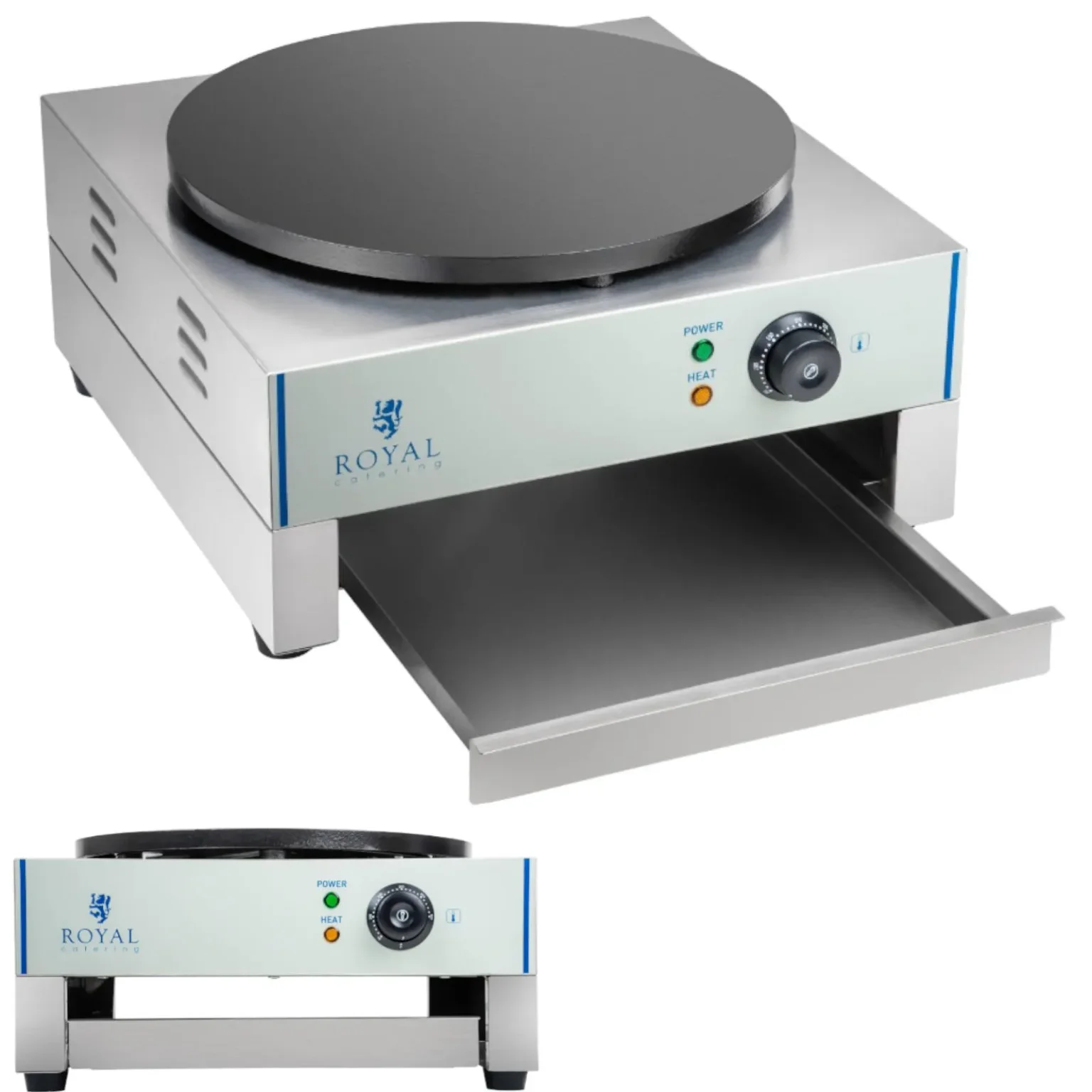 Aparat rotund pentru clătite cu o singură placă, diametru 40 cm Aparat rotund pentru clătite cu o singură placă, diametru 40 cm