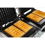 Aparat de vafe dublu, dreptunghiular, pentru 4 vafe belgiene 3