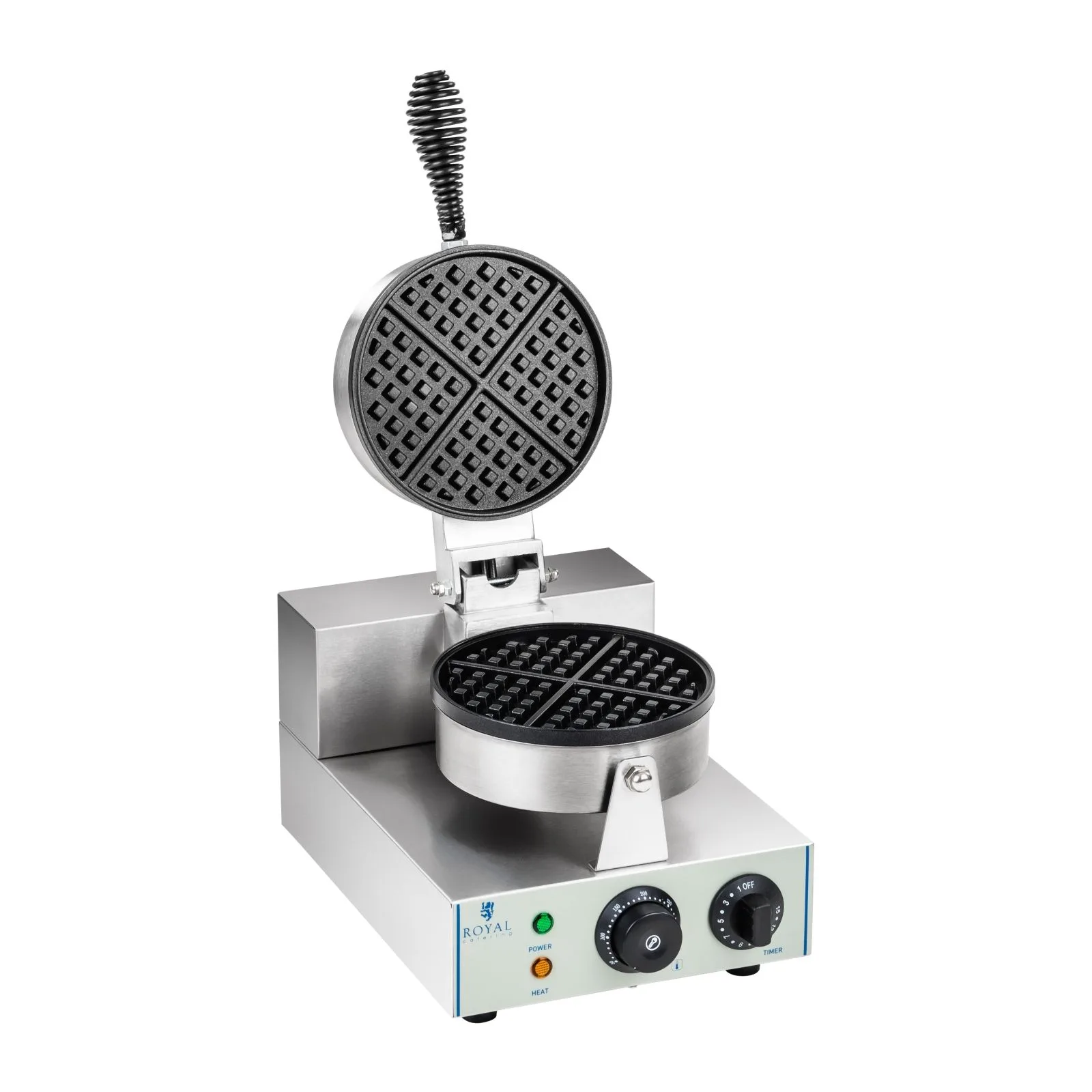 Aparat de vafe rotund cu o singură placă din TEFLON, diametru 18,5 cm 2