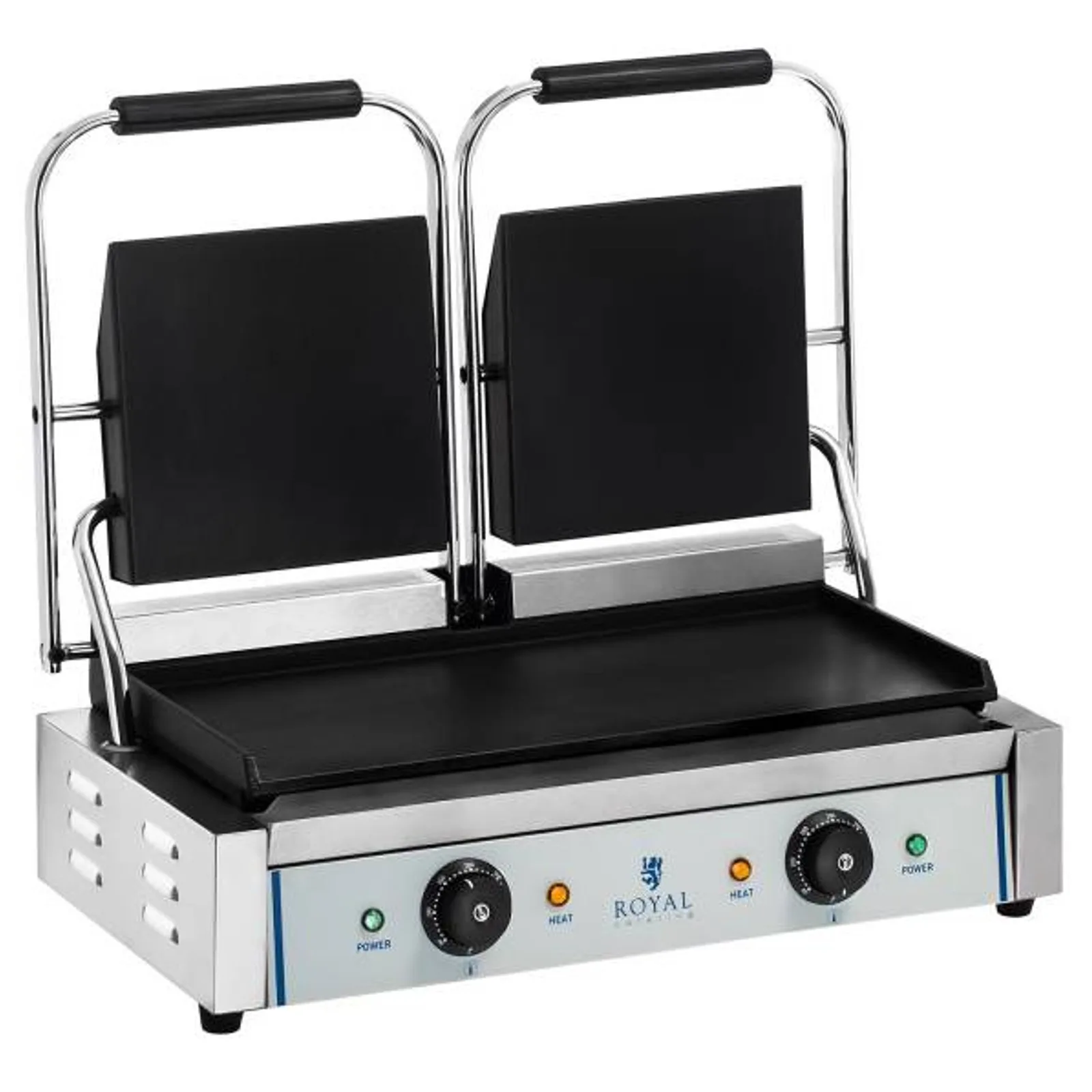 Royal Catering kétoldalas sima felületű kontaktgrill, 3600 W, 230 V