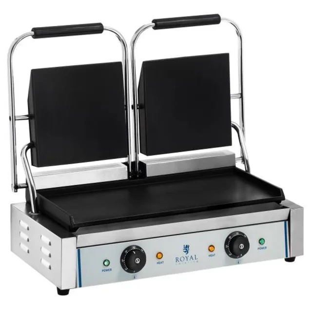 Royal Catering kétoldalas sima felületű kontaktgrill, 3600 W, 230 V
