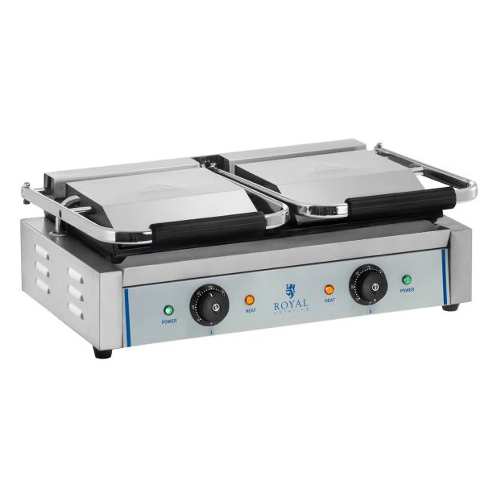 Grătar cu contact neted pe două fețe Royal Catering, 3600 W, 230 V 3