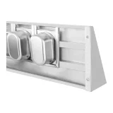 Raft de perete din oțel inoxidabil pe suporturi cu recipiente GN1/9 6