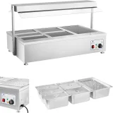 Száraz vízfürdő, víz nélkül, szabadon álló, 6 x GN 150 mm, 55 l, Royal Catering