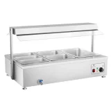 Royal Catering 6 x GN 150 mm-es, 55 literes, csapokkal ellátott, szabadon álló vízfürdő 3