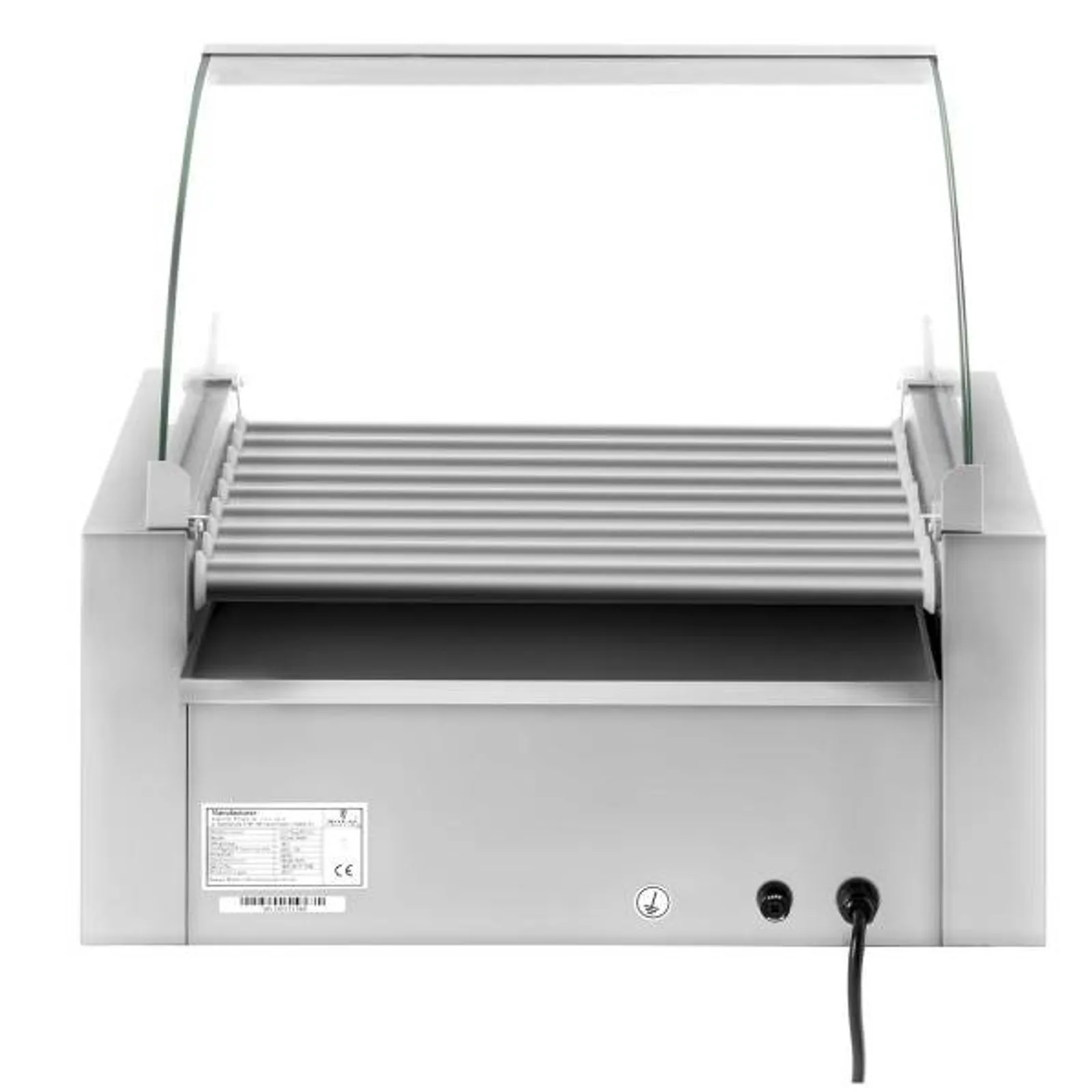 Grill s valjcima s poklopcem i ladicom za grijanje za 16 hot-dogova 2200 W 230 V Royal Catering 3