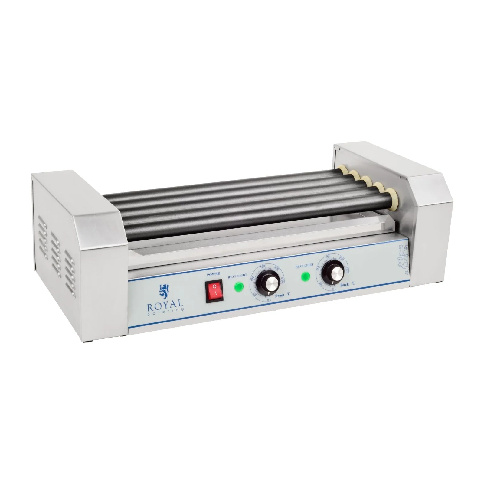 Roller grill with glass Roller grill with 5T Teflon rollers 4