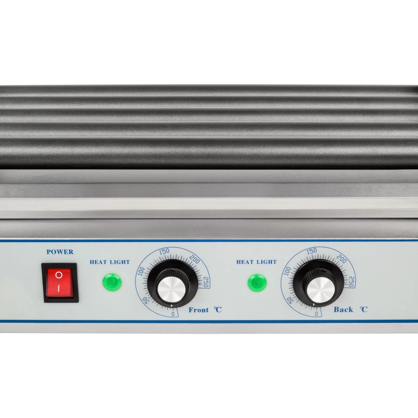 Roller grill with glass Roller grill with 5T Teflon rollers 6