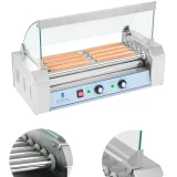 Fedeles hengeres grill, hot dog melegítő, 5 hengerrel