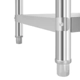 Edelstahl-Arbeitstisch für den gewerblichen Einsatz mit 120 x 60 cm großer Ausziehplatte 5