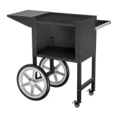 Mașină profesională de popcorn mobilă de înaltă performanță pe cărucior, 230 V, 1,6 kW, negru 11