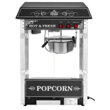 Mașină profesională de popcorn mobilă de înaltă performanță pe cărucior, 230 V, 1,6 kW, negru 8