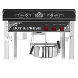 Mașină profesională de popcorn mobilă de înaltă performanță pe cărucior, 230 V, 1,6 kW, negru 5