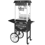 Mașină profesională de popcorn mobilă de înaltă performanță pe cărucior, 230 V, 1,6 kW, negru 2