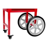 Aparat profesional de popcorn mobil de înaltă performanță pe cărucior, 230 V, 1,5 kW, roșu 11