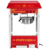 Aparat profesional de popcorn mobil de înaltă performanță pe cărucior, 230 V, 1,5 kW, roșu 3