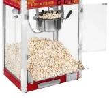 Aparat profesional de popcorn mobil de înaltă performanță pe cărucior, 230 V, 1,5 kW, roșu 9