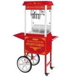 Aparat profesional de popcorn mobil de înaltă performanță pe cărucior, 230 V, 1,5 kW, roșu 2