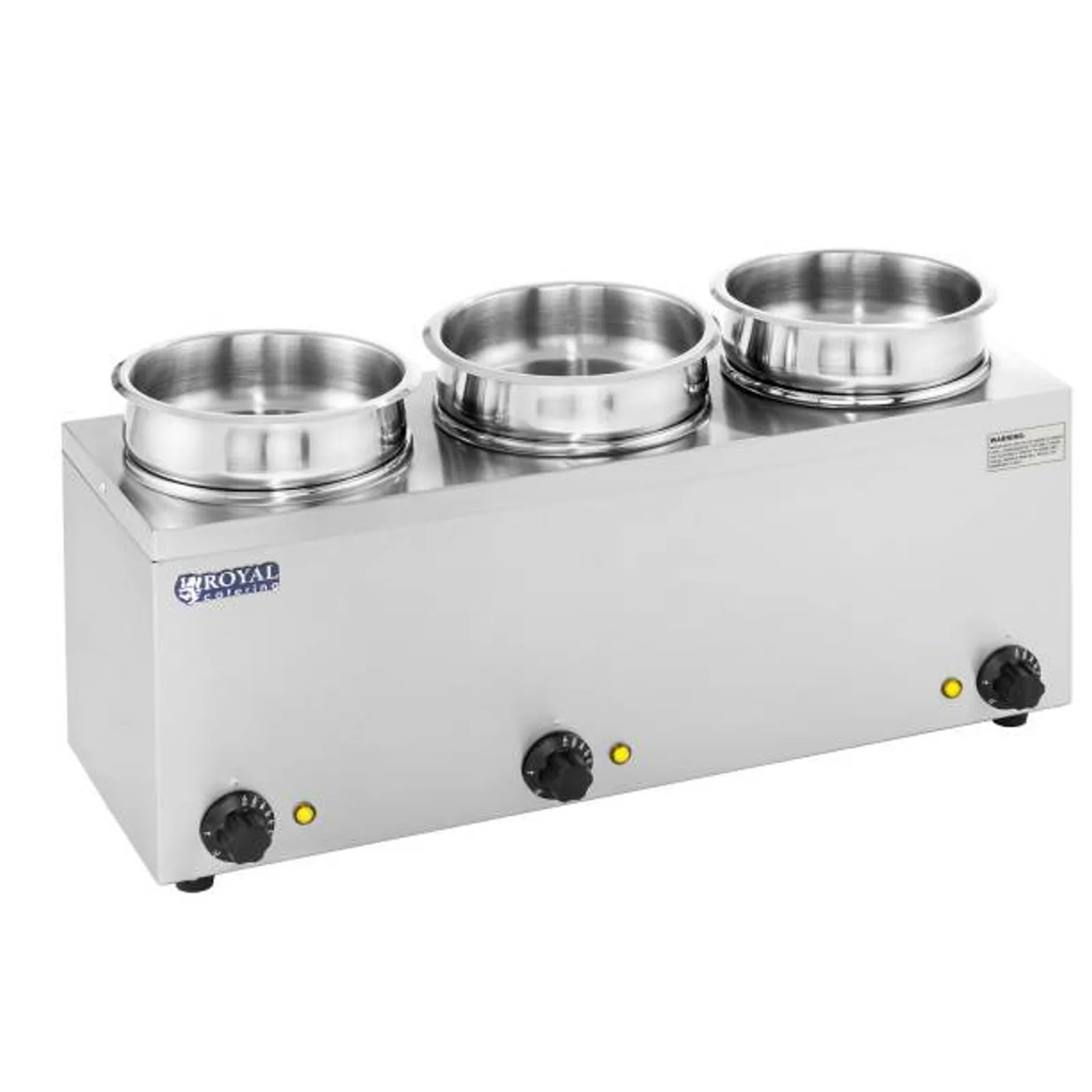 Elektromos levesmelegítő 450 W, 230 V, 3 x 3,8 l 2