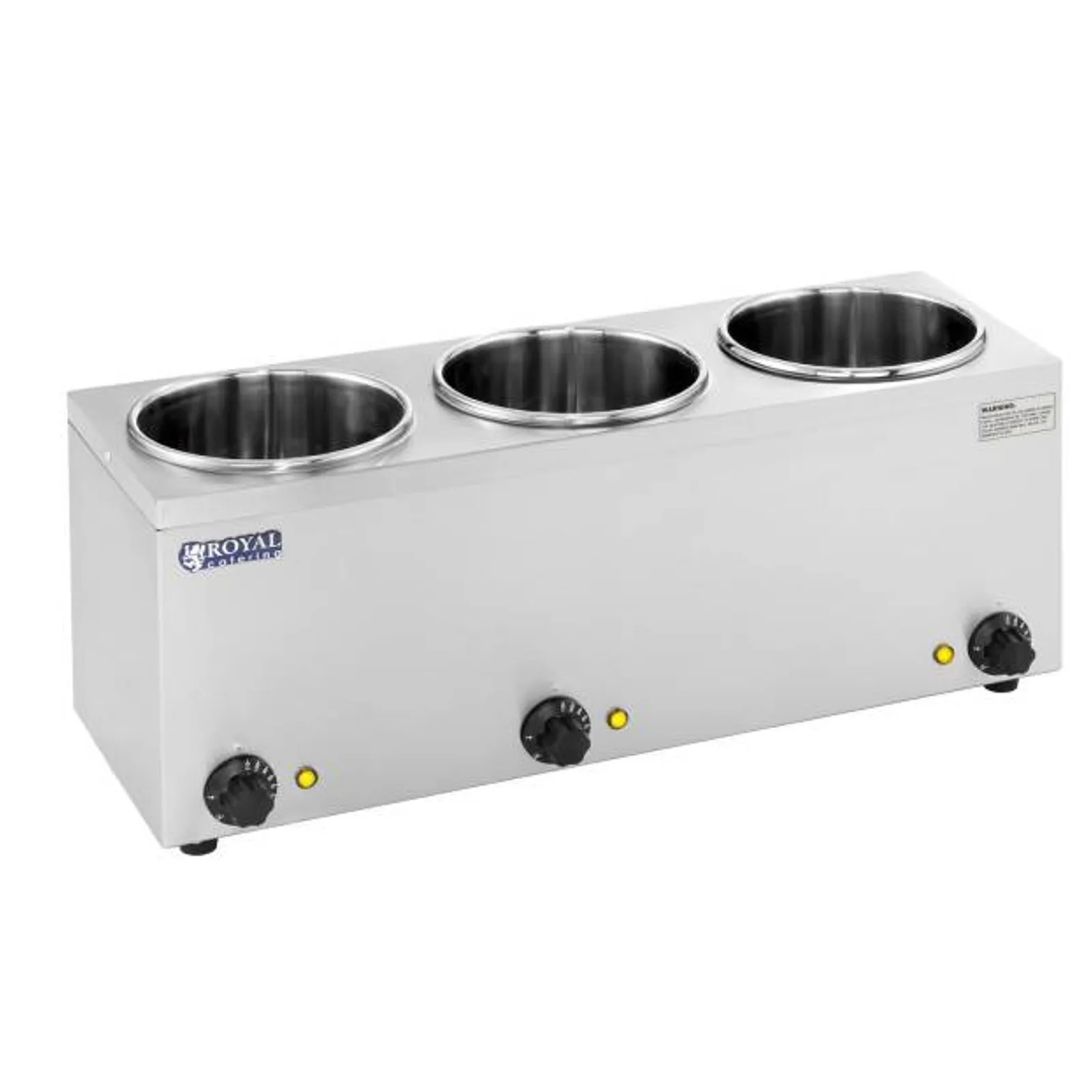 Elektromos levesmelegítő 450 W, 230 V, 3 x 3,8 l 3