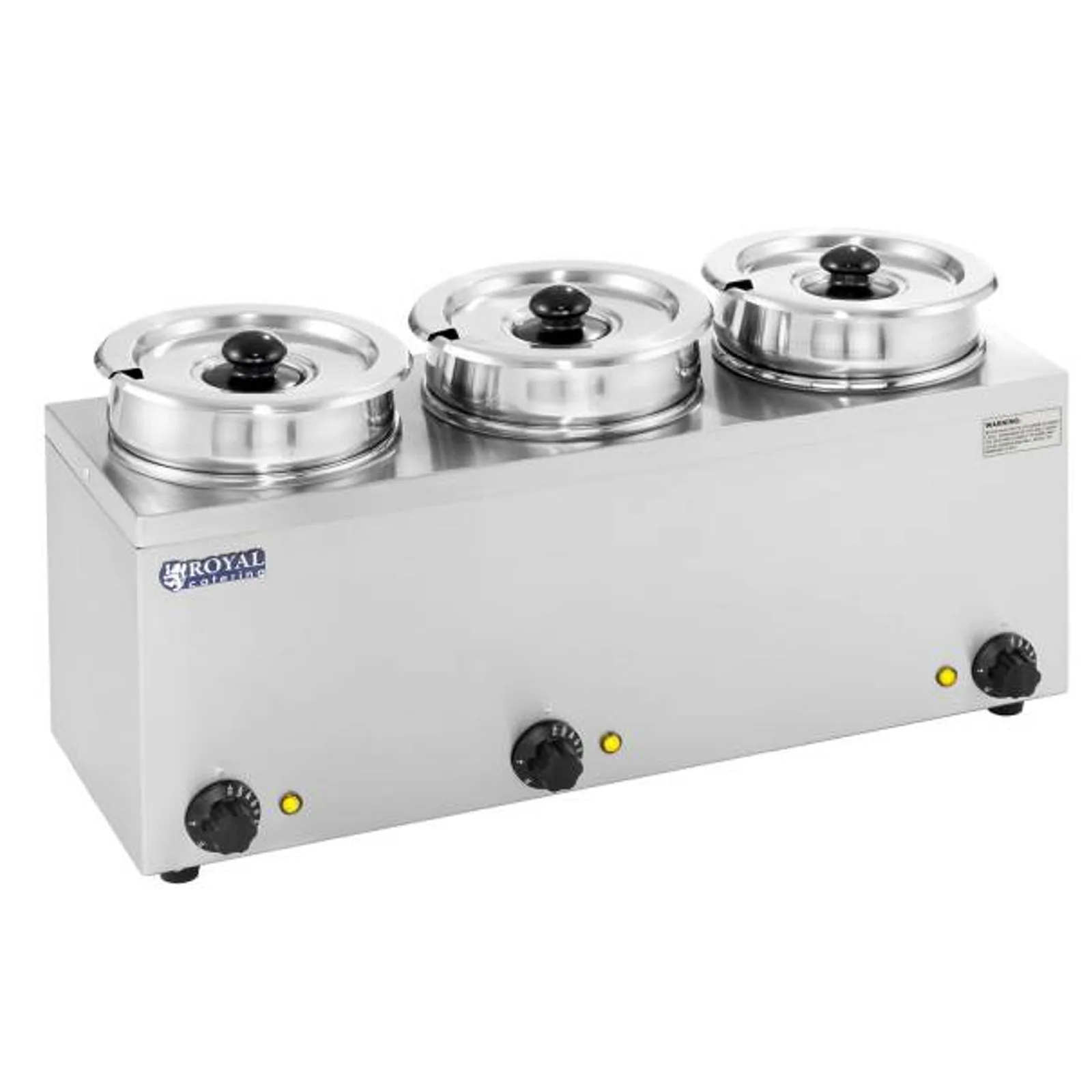 Elektromos levesmelegítő 450 W, 230 V, 3 x 3,8 l