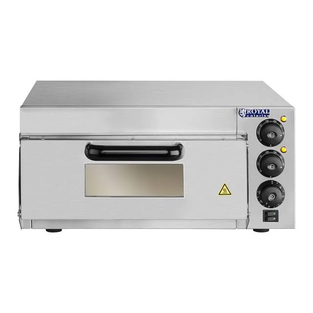 Piec do pizzy 1x40cm jednokomorowy 2000W 230V Timer 120min Royal Catering 4