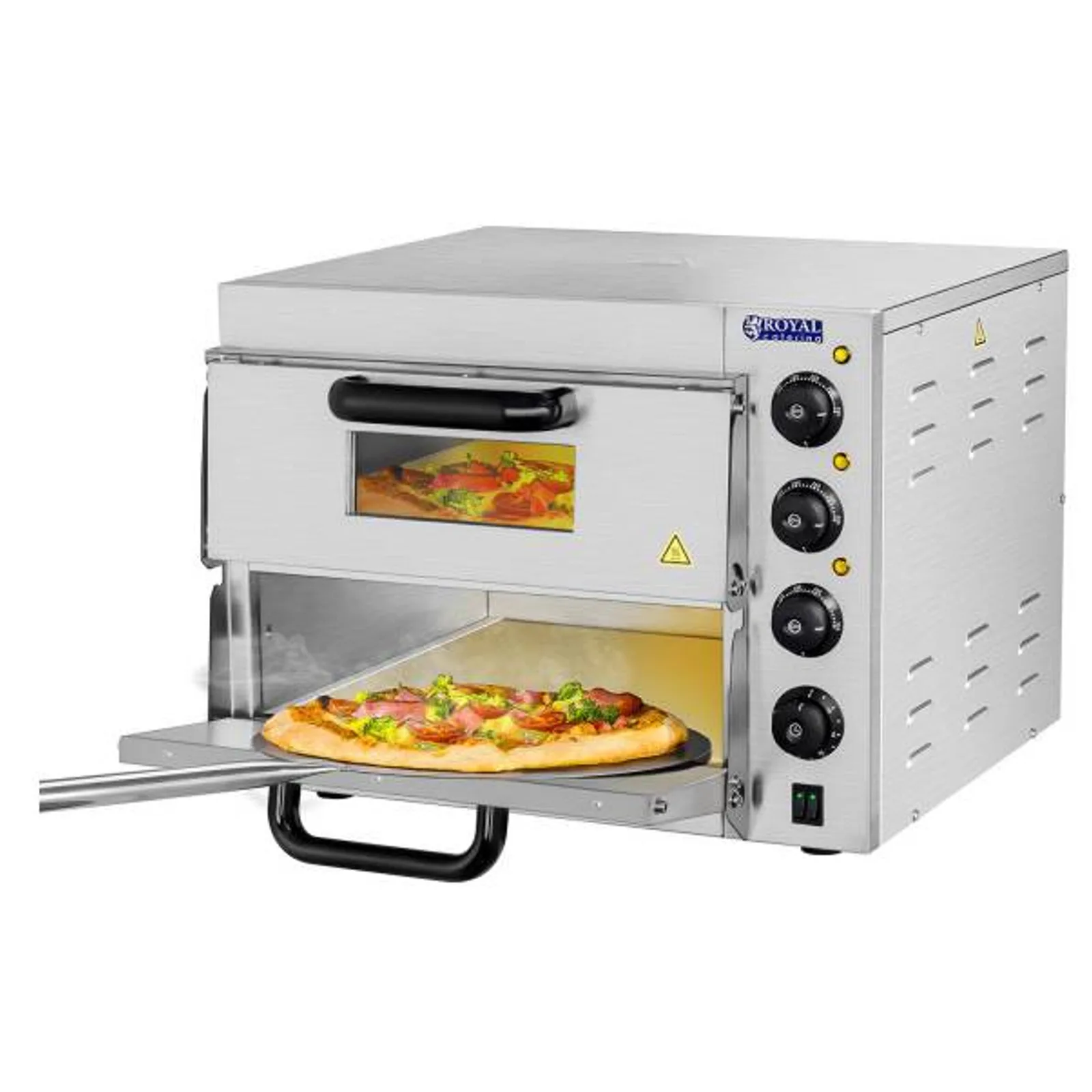 Profesjonalny piec do pizzy podwójny 2 x 40cm 3000W 230V Royal Catering 2