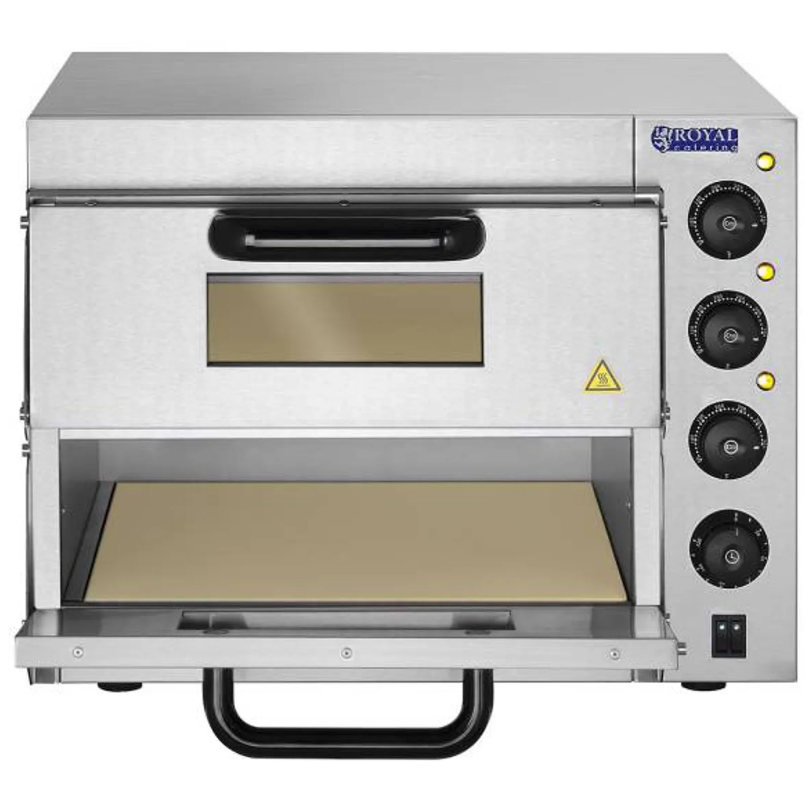 Profesjonalny piec do pizzy podwójny 2 x 40cm 3000W 230V Royal Catering 7