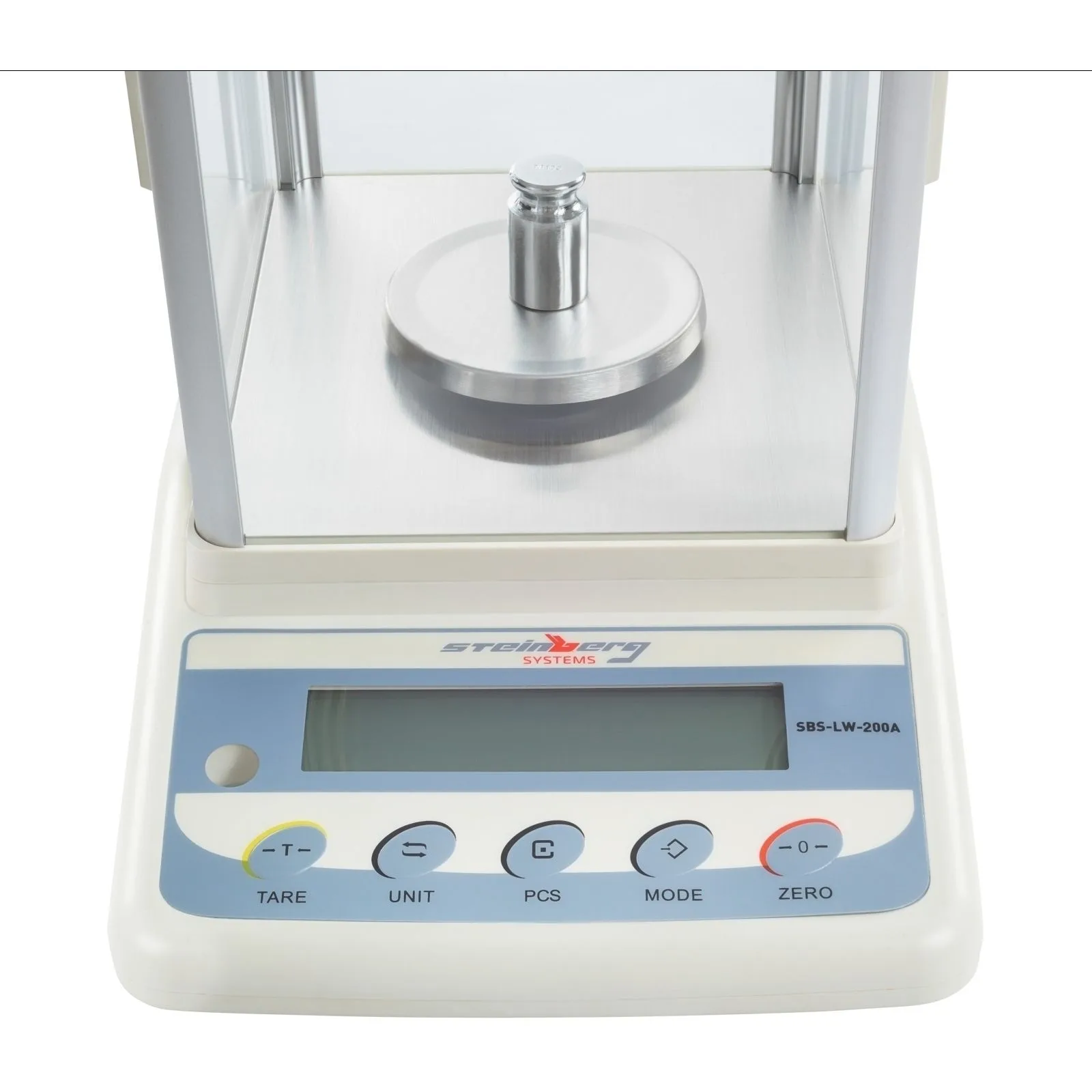 SBS-LW-200A LCD precision balance with draft shield, accuracy 0.001 g to 200 g 3