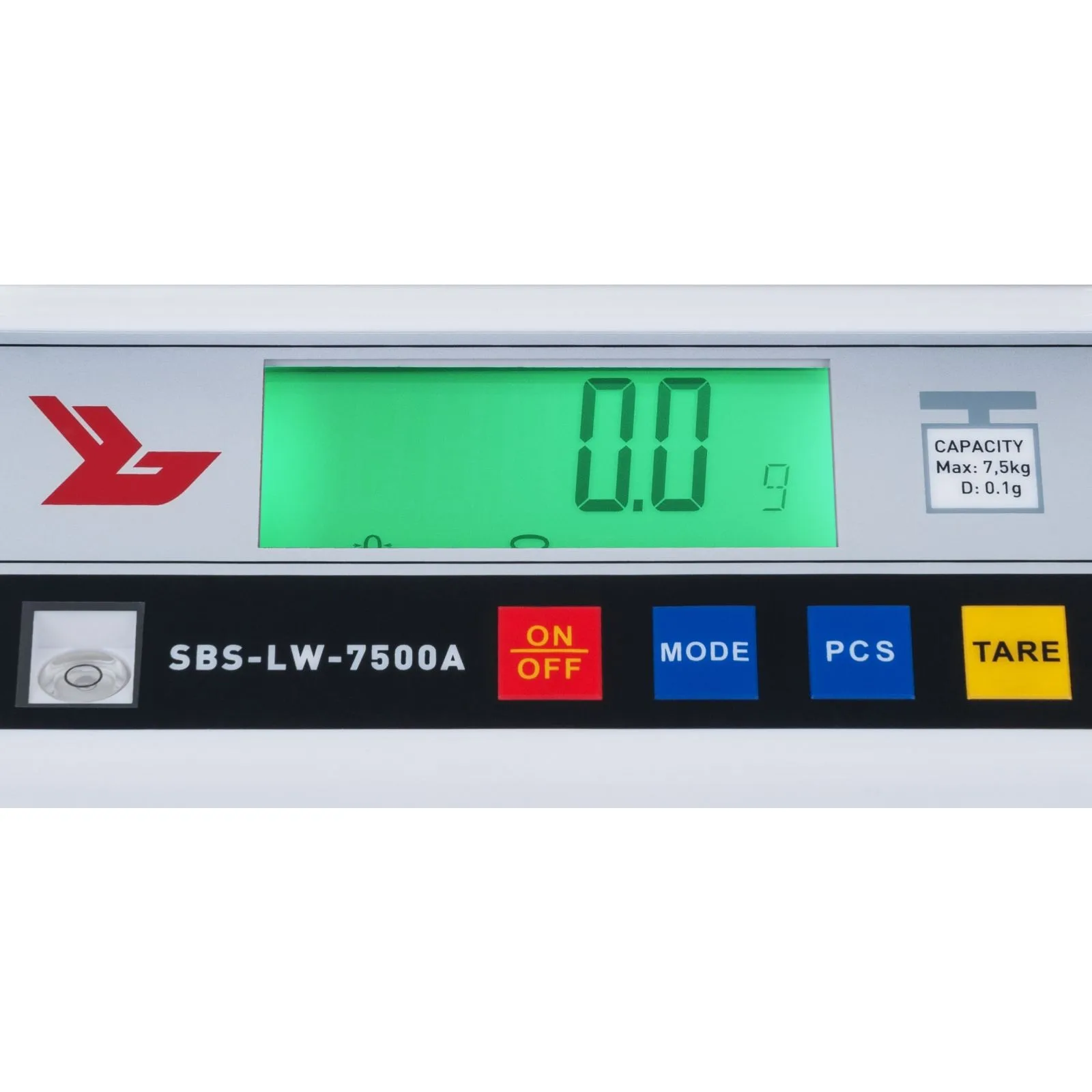 SBS-LW-7500A precíziós mérleg LCD-kijelzővel, pontosság 0,1 g – 7500 g 4