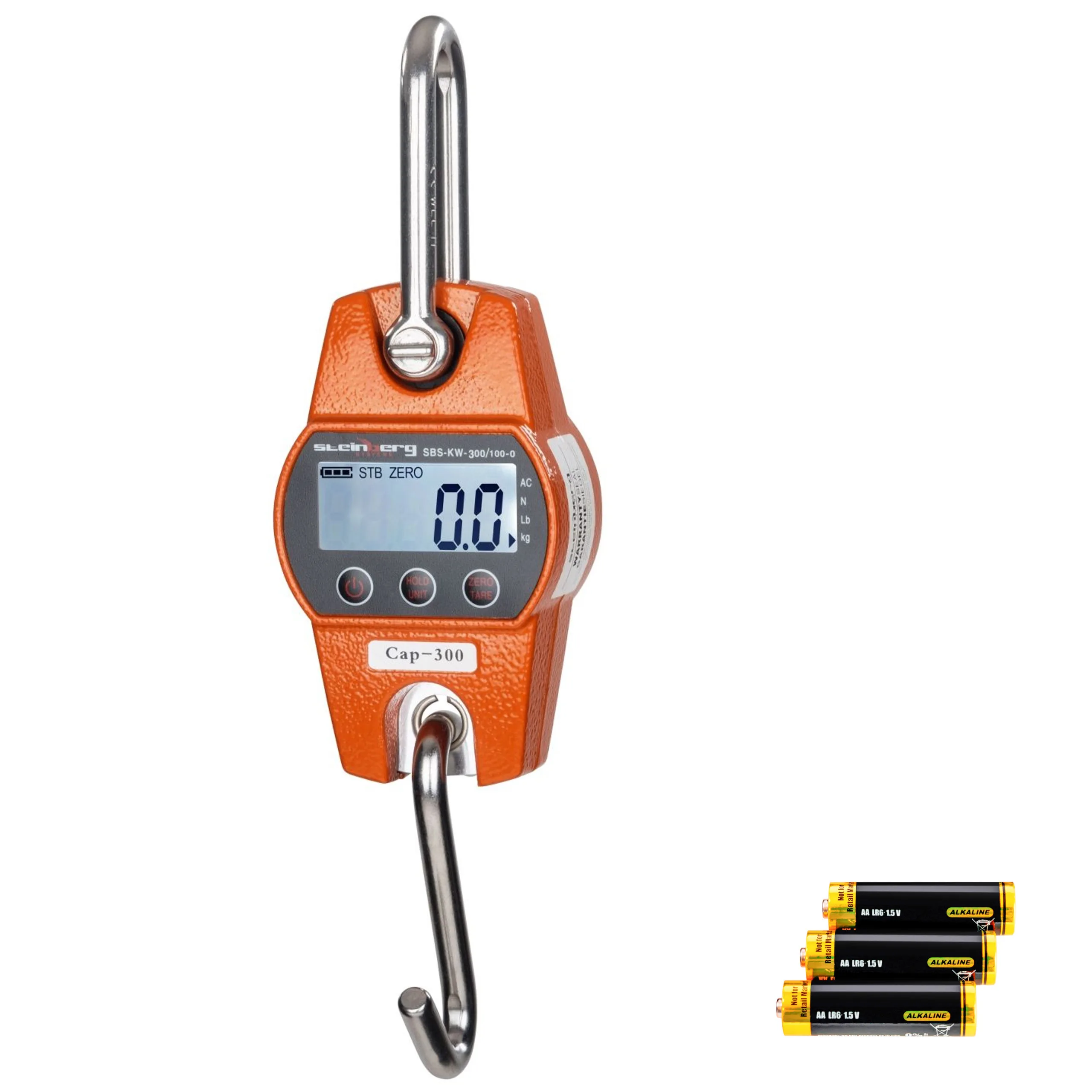 SBS-KW-300/100-O LCD kereskedelmi kampós mérleg vadászok számára, 300 kg-ig