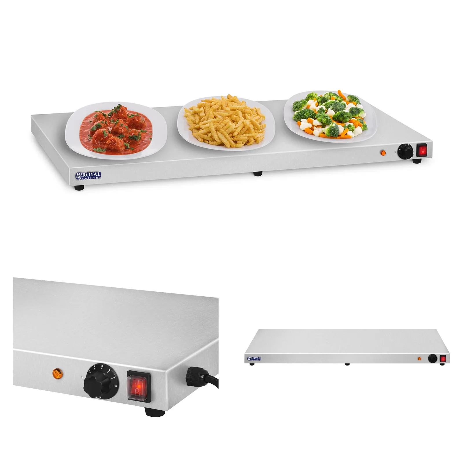 600 W-os Royal Catering elektromos főzőlapos asztali melegítő
