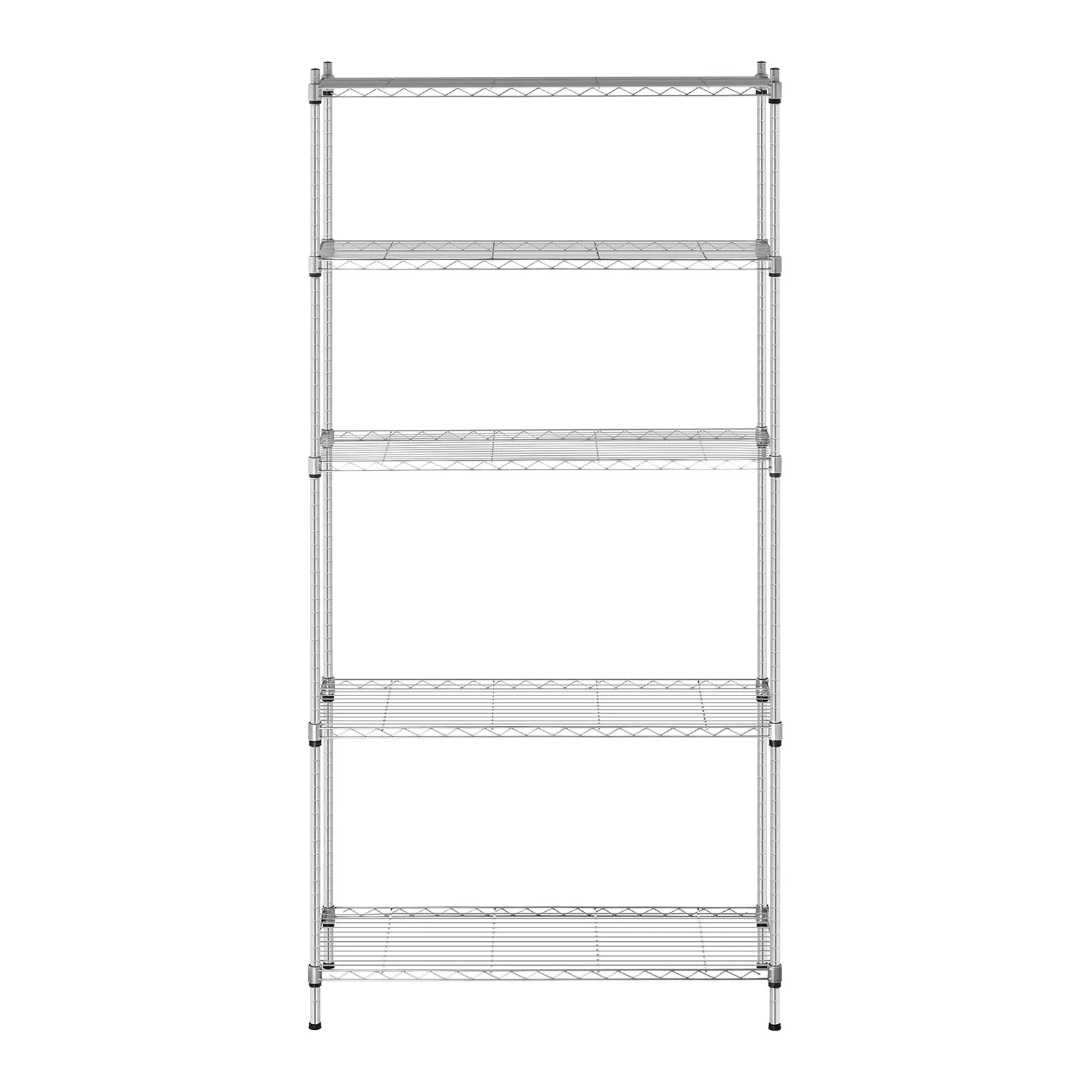 Regał magazynowy druciany ażurowy kolor szary 180x90x35cm do 150kg 4