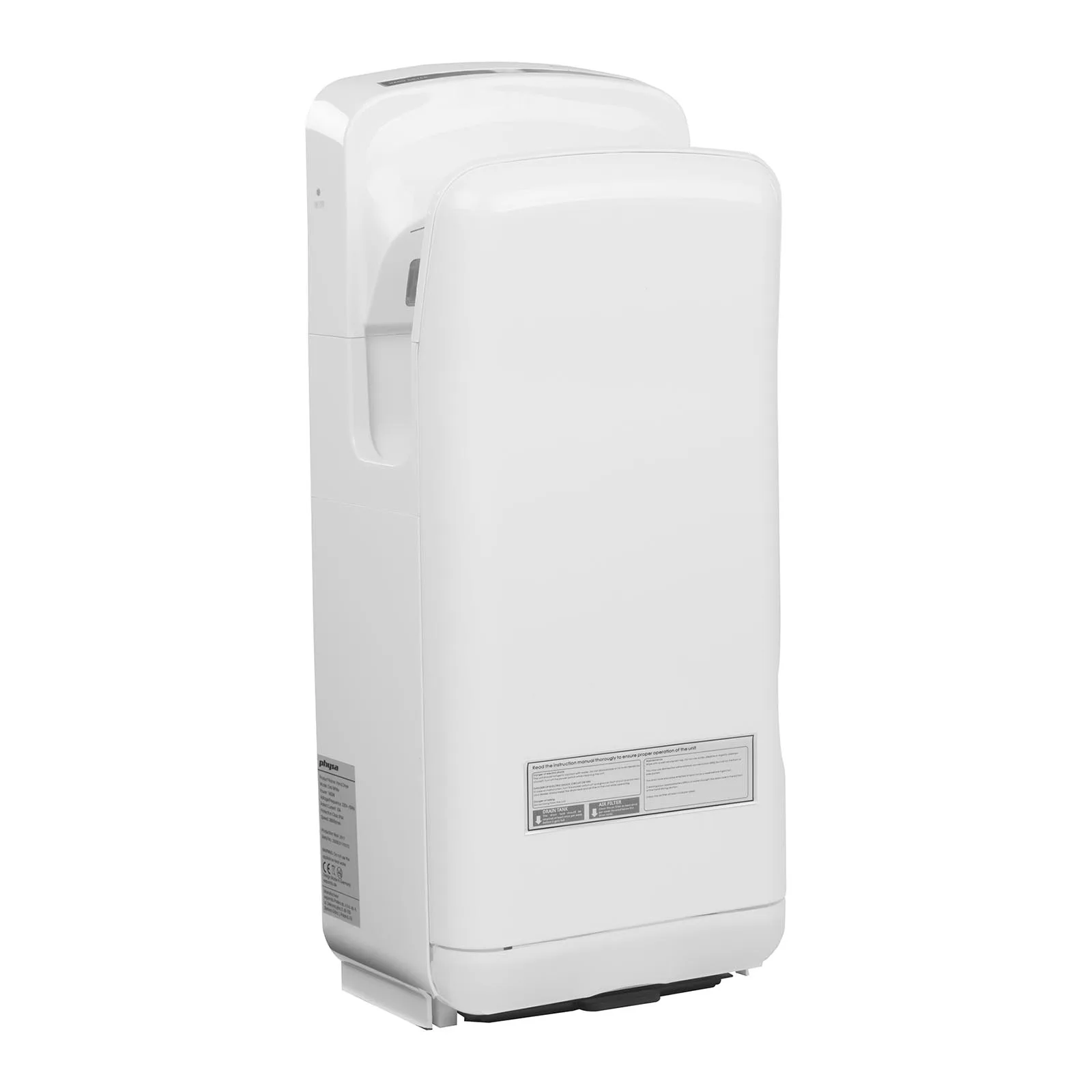 Physa Oria White 1650 W elektrická nástenná sušička rúk 2