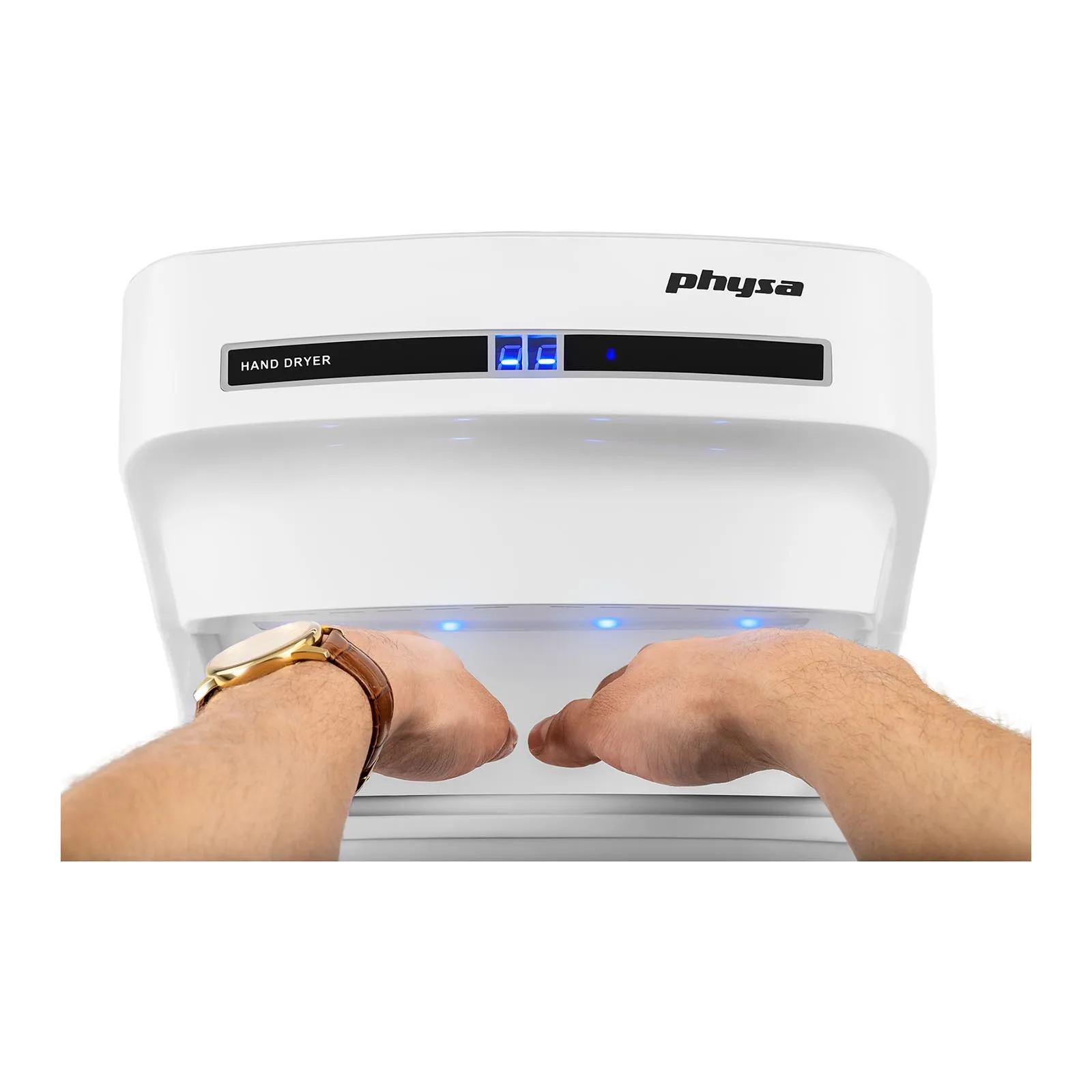 Physa Oria White 1650 W elektrická nástenná sušička rúk 8