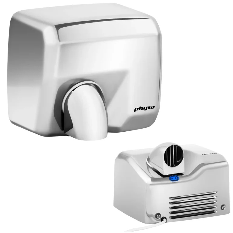 Automatyczna suszarka do rąk ścienna 2300W srebrna Physa Vella silver