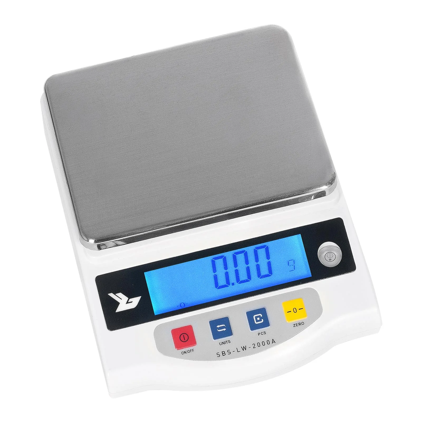 SBS-LW-2000A LCD precíziós mérleg, pontosság 0,01 g – 2000 g